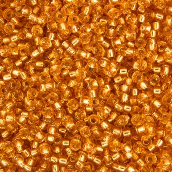 Miyuki&reg; 11/0 Glass Seed Beads, 22g Dark Gold Silver Lined {1}