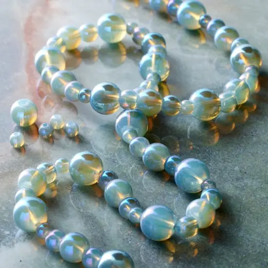 Sapphire Silverite Round Glass Beads by Bead Landing&trade; {3}