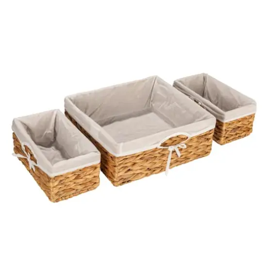 Water Hyacinth Wicker Basket Set {12}
