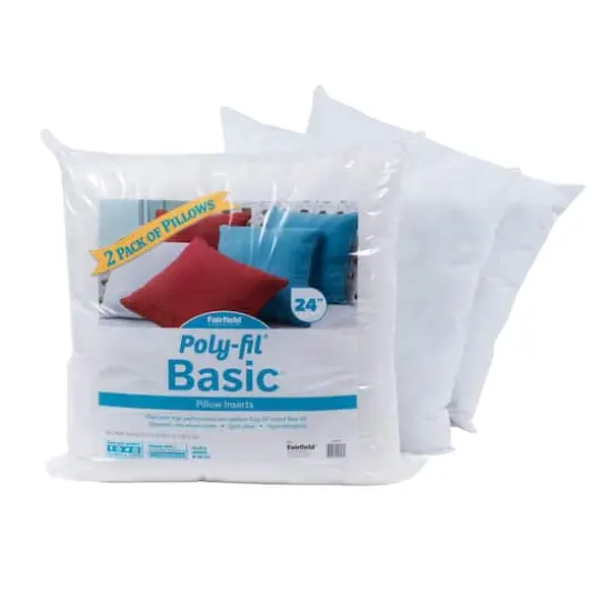 Poly-Fil&reg; Basic&trade; 8ct. Pillow Inserts, 24" x 24" {3}