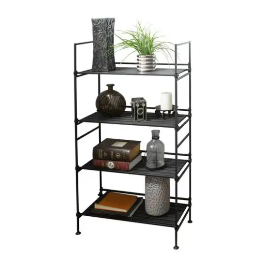 Organize It All 4 Tier Espresso Freestanding Shelf {3}
