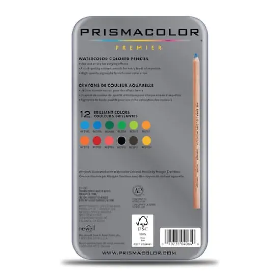 Prismacolor&reg; Premier&reg; 12 Color Watercolor Pencil Set {5}