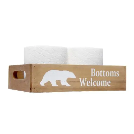 Elegant Designs Small Natural Rustic Towel Holder, Frame & Toilet Paper Holder Set {11}