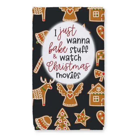 Xmas Movies And Baking Cookie Tea Towels - Set of 2 {3}