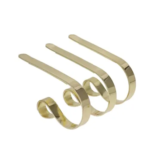 Original MantleClip&reg; Brass Stocking Holders, 3ct. {1}