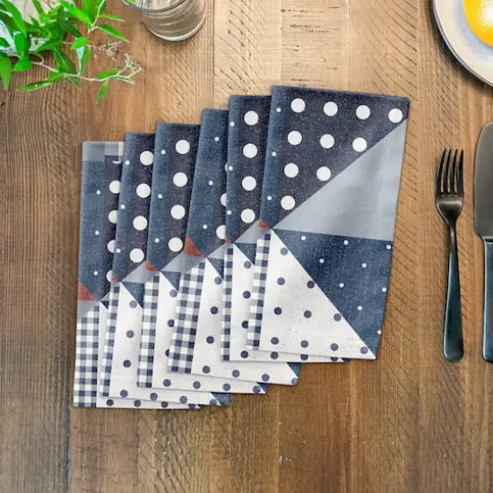 Patchwork Quilt Cotton Twill Napkin {4}