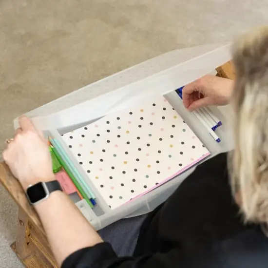 Everything Mary Pink Floral Plastic Lap Desk {7}