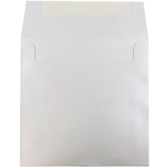 JAM Paper 8.5" x 8.5" Square Premium Invitation Envelopes, 25ct. Metallic Silver Stardream {4}