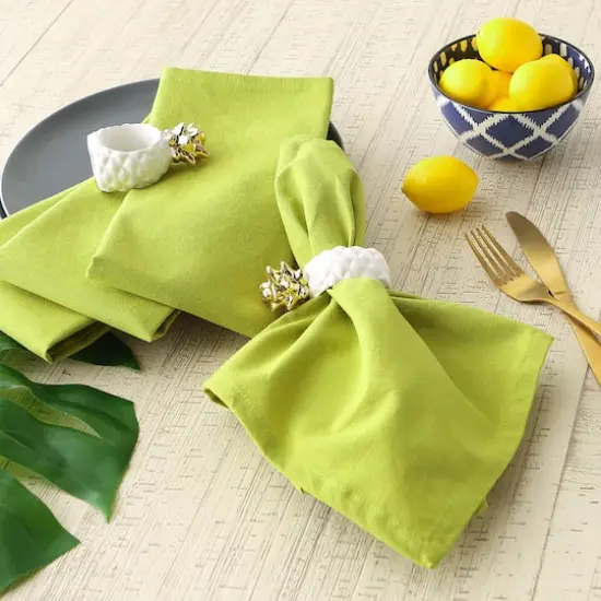 DII&reg; Solid Oversized Napkin, 6ct. Avocado {6}