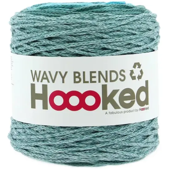 Hoooked Wavy Blends Recycled Cotton Yarn Sea Splash {1}