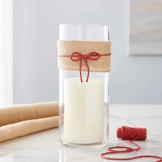 12" Clear Glass Cylinder Vase by Ashland&reg; {3}