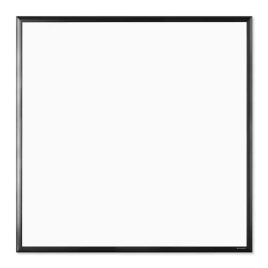 U Brands Black 36" x 36" Aluminum Frame Magnetic Dry Erase Board {1}