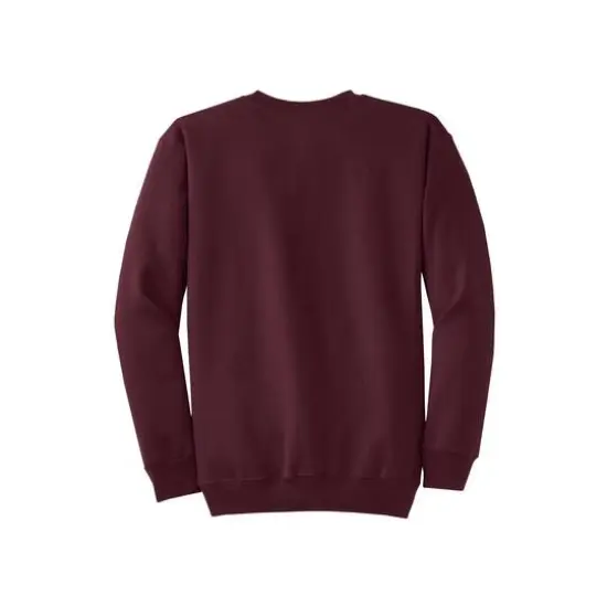 Port & Company&reg; Brights Core Fleece Crewneck Sweatshirt Maroon {5}