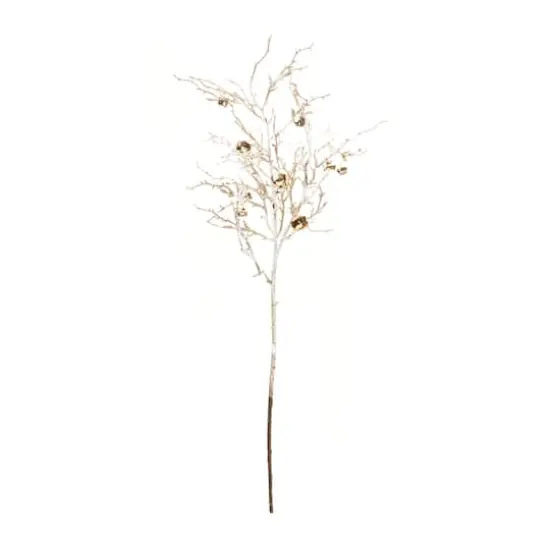 Flocked Sleigh Bell Twig Branches, 2ct. {4}
