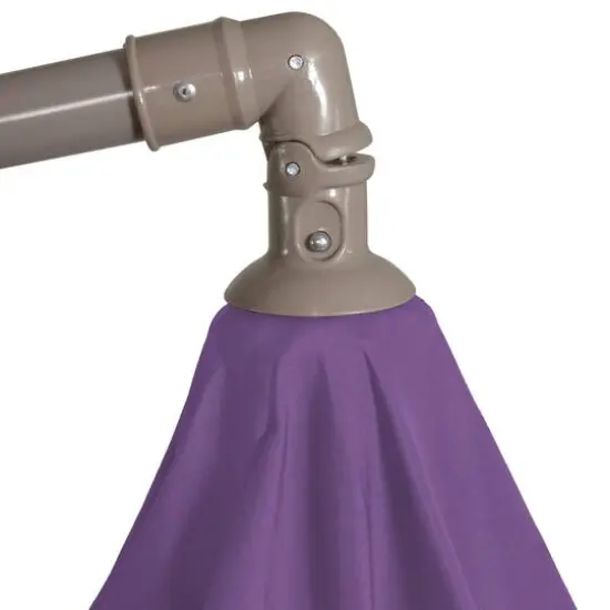 10ft. Offset Outdoor Patio Umbrella Purple {4}