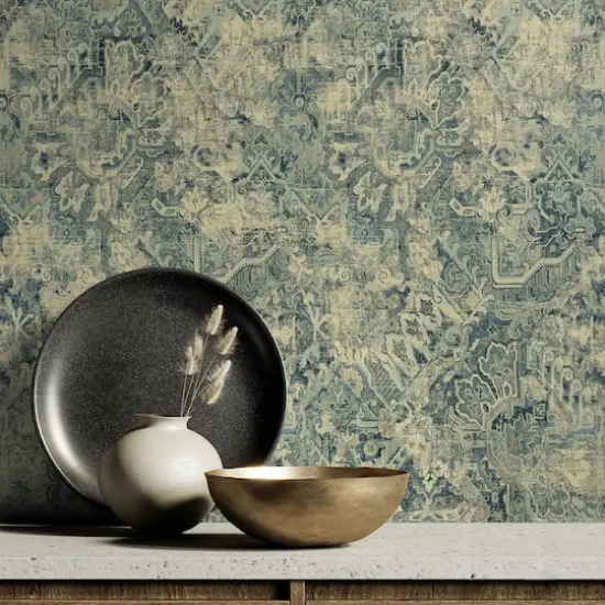 Surface Style Cumbrae Peel & Stick Wallpaper Denim {4}