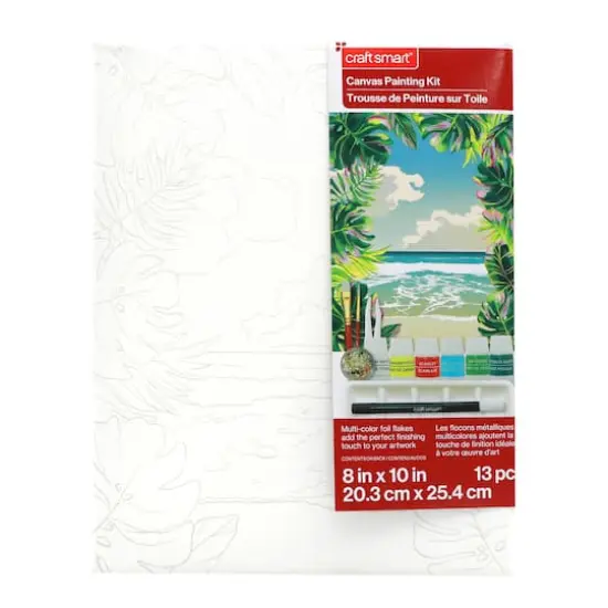 8" x 10" Tropical Beach Canvas Painting Kit by Craft Smart&reg; {3}