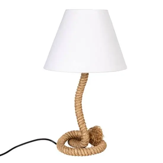 Hello Honey&reg; 26.5" Brown Rope Table Lamp {9}