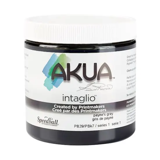 Akua&reg; Intaglio&reg; Ink, 8oz. Payne's Gray {1}