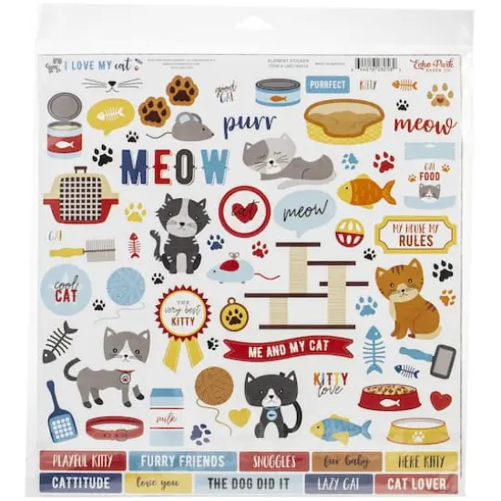 Echo Park&trade; I Love My Cat Collection Kit, 12" x 12" {3}