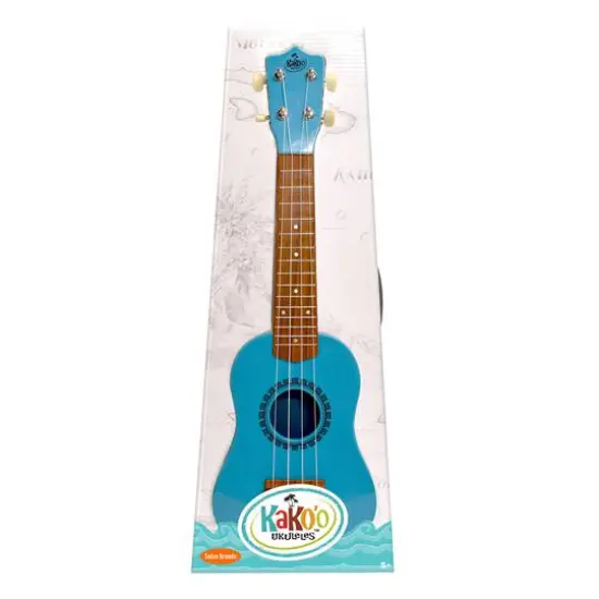 Salus KaKo'o 21" Pacific Blue Professional Wooden Ukulele Set {7}