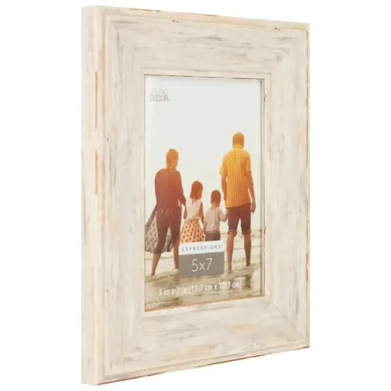 Expressions&trade; 5" x 7" Greige Distressed Wide Frame by Studio D&eacute;cor&reg; {4}