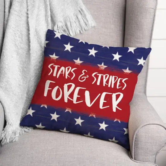 Stars & Stripes Forever Accent Pillow {3}