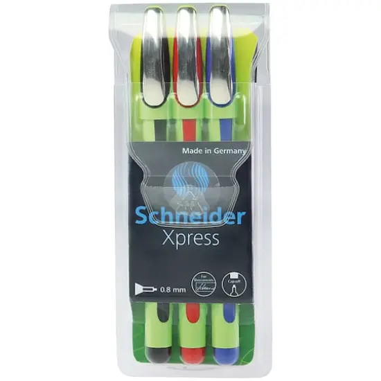 Schneider&reg; Xpress 0.8mm Fiber Tip Fineliner Pen Set, 3ct. {3}