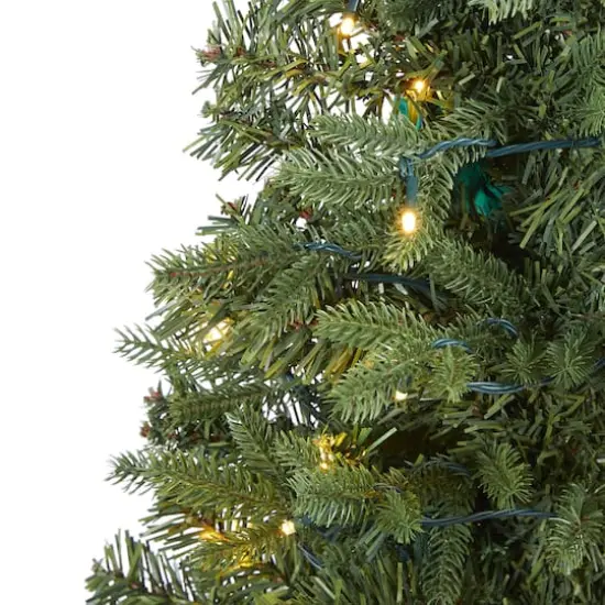 4ft. Pre-Lit Vermont Fir Artificial Christmas Tree with Clear LED Lights {4}