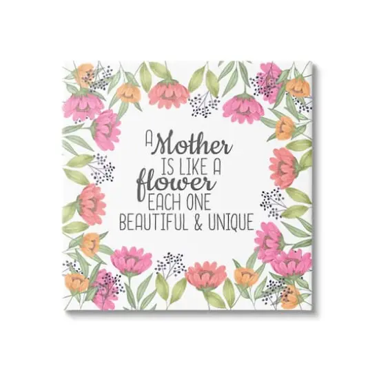 Stupell Industries Mom Beautiful & Unique Canvas Wall Art {1}