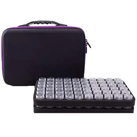 Sparkly Selections Diamond Holder Case with 120 Storage Bottles {1}