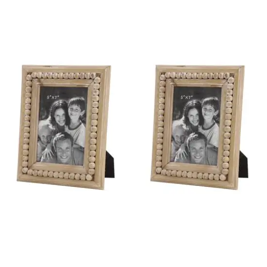 2 Pack Light Brown Wood 5" x 7" Frame {9}
