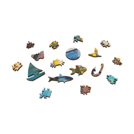 Wooden Jigsaw Puzzle - Boats at Bay: 494 Pcs {6}