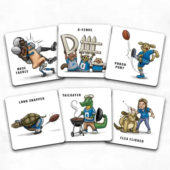 NFL Memory Match Game Detroit Lions {5}