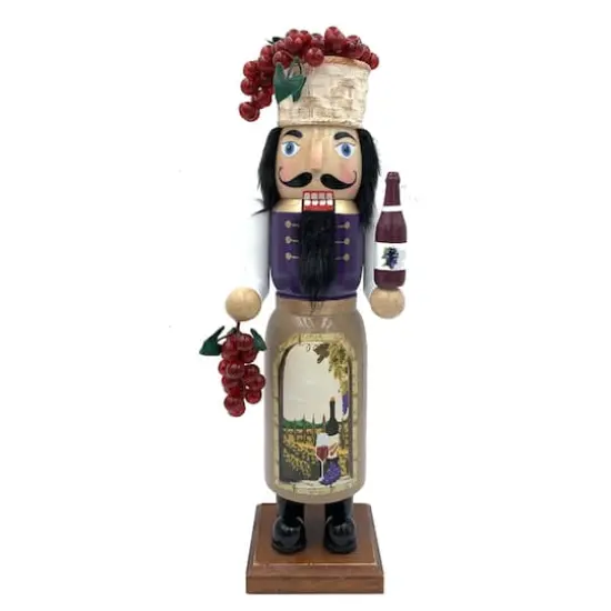 Santa's Workshop 14.5" Tuscan Wine Nutcracker {1}