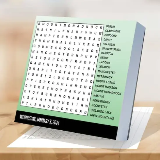 TF Publishing 2024 Word Search Puzzles Daily Desktop Calendar {4}
