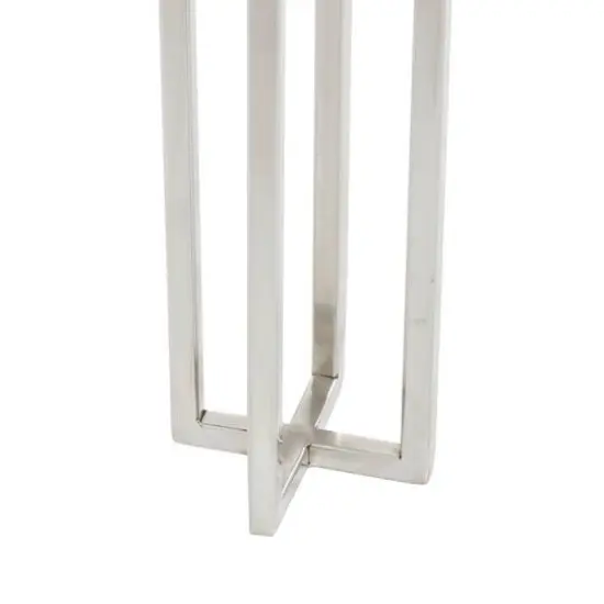 Silver Stainless Steel Glam Candle Holder Set {7}