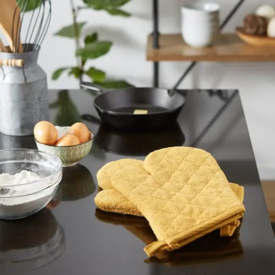 DII&reg; Terry Oven Mitts, 2ct. Honey Gold {5}