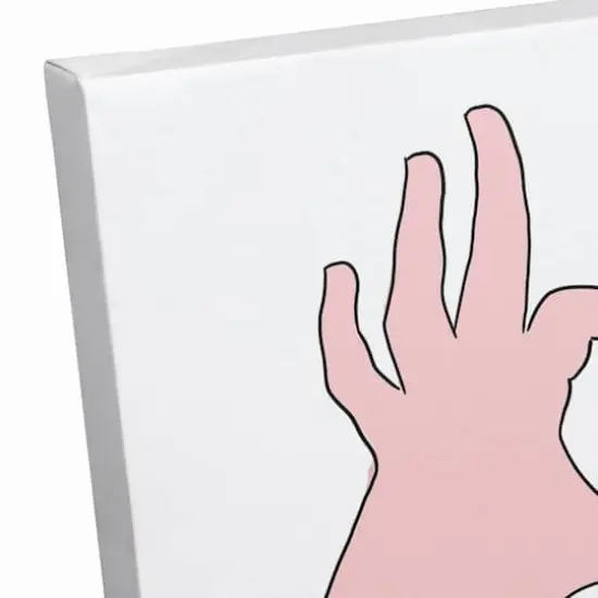 Love Heart Hands Canvas Wall Art {4}