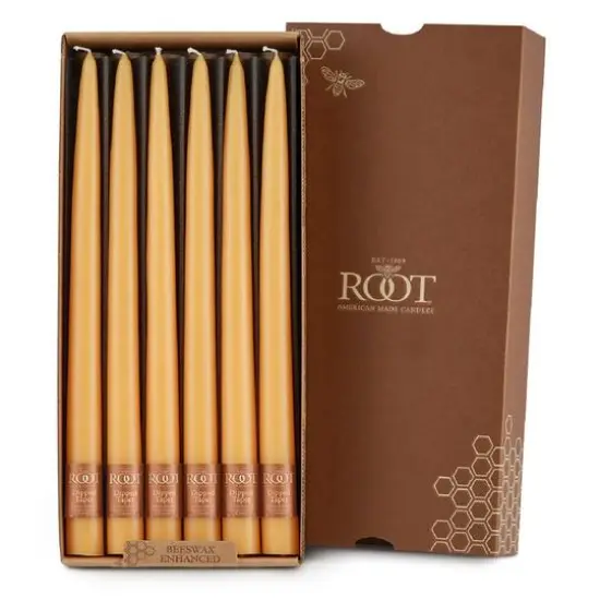 Root Candles 12" Unscented Taper Candles, 12ct. Mandarin {1}
