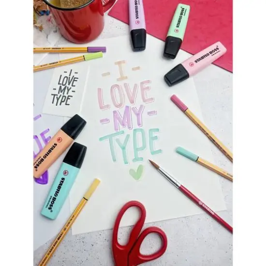 STABILO&reg; BOSS&reg; Original 15-Color Pastel Highlighters & Desk Set {10}