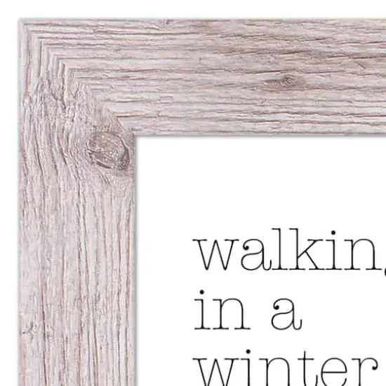 Walking in a Winter Wonderland Western White Framed Print {4}