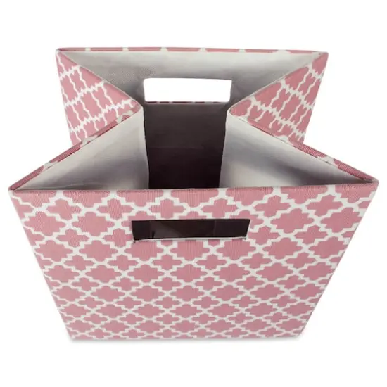DII&reg; 13" Polyester Lattice Storage Cube Rose {4}