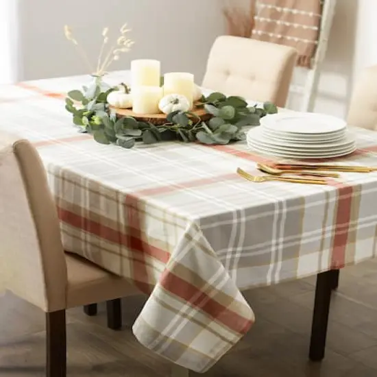 DII&reg; 52" Plaid Thanksgiving Cozy Picnic Tablecloth {5}