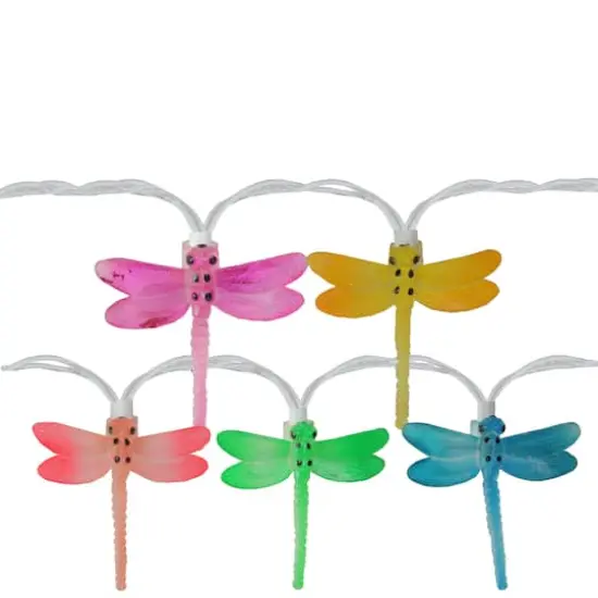 10ct. Multicolored Dragonfly Outdoor Patio Lights {1}