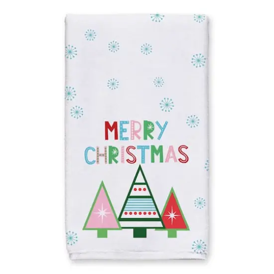 Merry Christmas Trees Tea Towel Set {3}