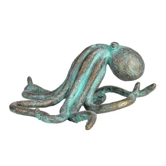 Hello Honey&reg; 12.5" Teal Verdigris Octopus Tabletop D&eacute;cor {9}