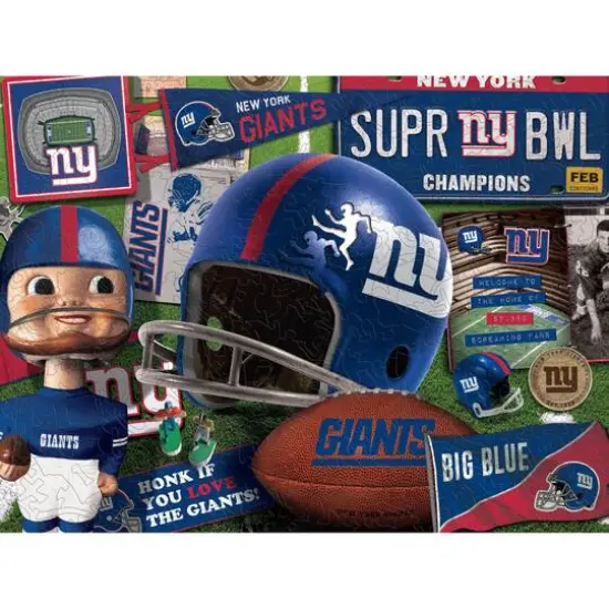 Retro Series Wooden Puzzle New York Giants {1}