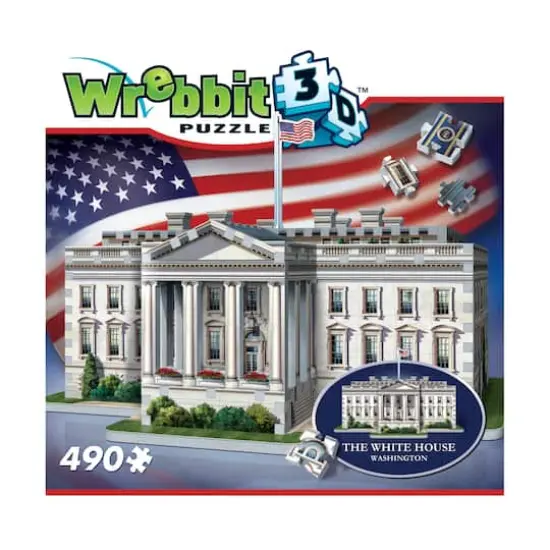 Wrebbit 3D Puzzle&trade; The White House 490 Piece Puzzle {4}