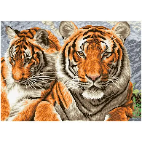 Diamond Dotz&reg; Intermediate Tigers Diamond Painting Kit {3}